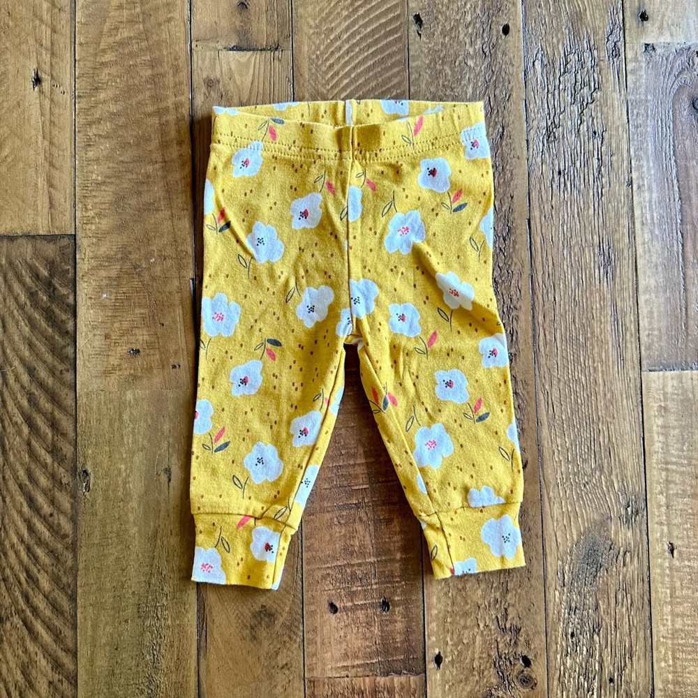 Just One You By Carter’s Yellow Floral Legging Pants